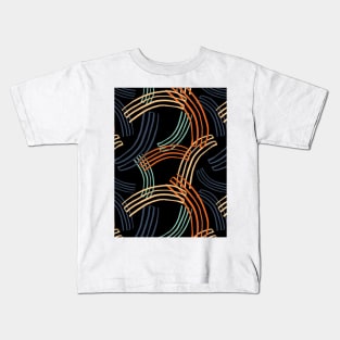 curved  rainbow Kids T-Shirt